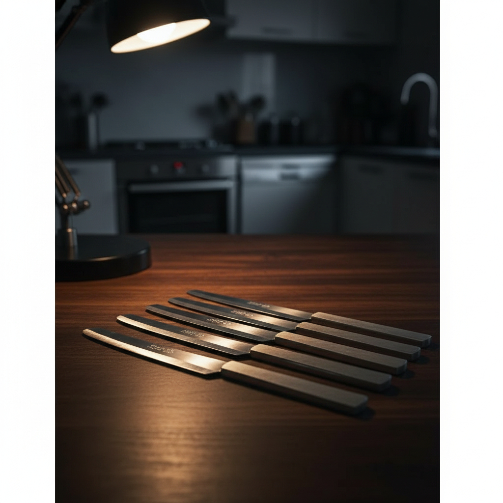 Set Pisau Dapur Stainless Steel 5 PCS 30 cm – Tajam, Kuat & Multifungsi