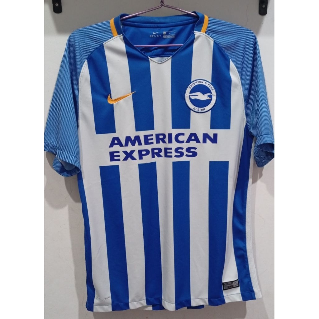 JERSEY BRIGHTON HOME 2017-18 SIZE L MULUS RARE