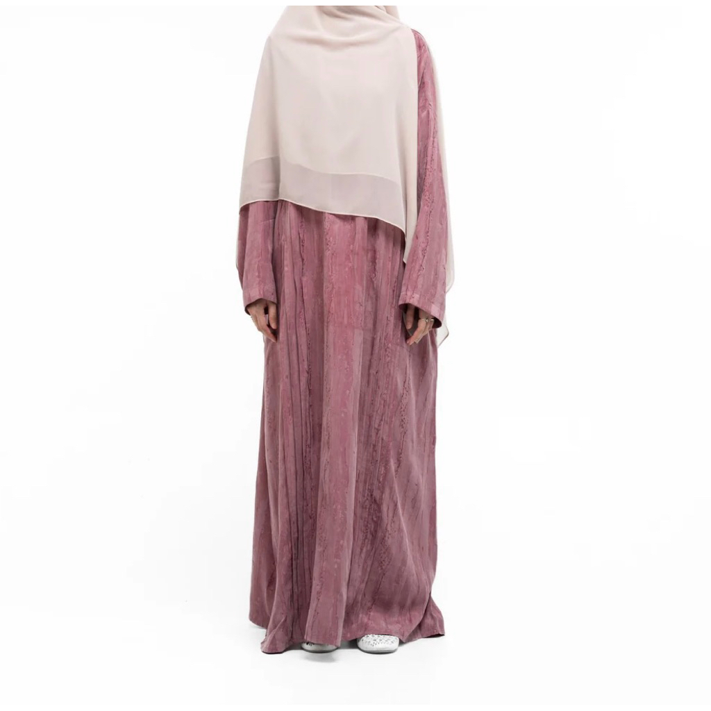TAZA LABEL NWT Teeqa Abaya Exclusive Plain Gamis Bahan Nubuck New With Tag
