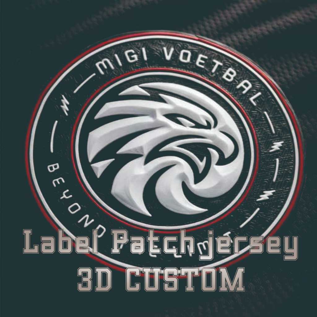 Patch Jersey Custom 3D Rubber TPU Silikon Bentuk 2D 3D suply Jakarta bahan rubber bahan TPU tatami d