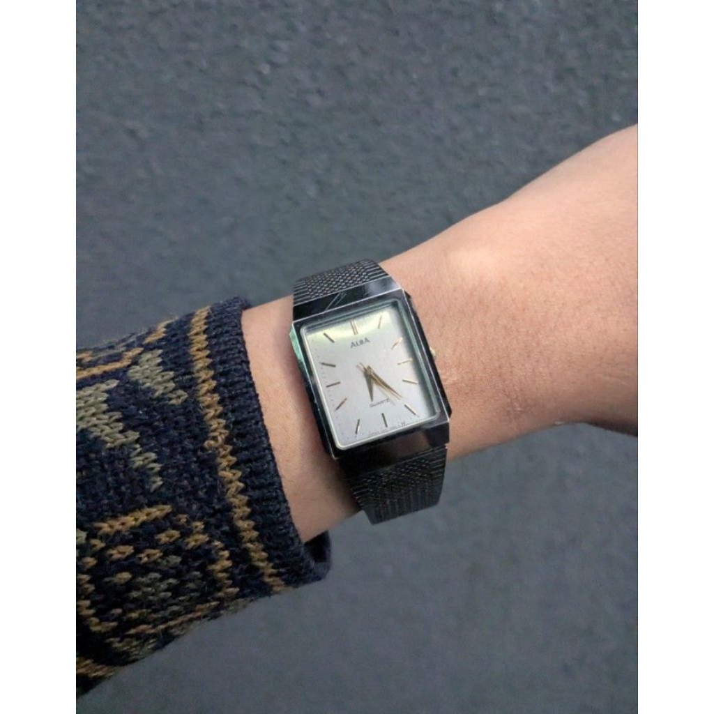 Jam Tangan Alba tank Vintage rare item Normal