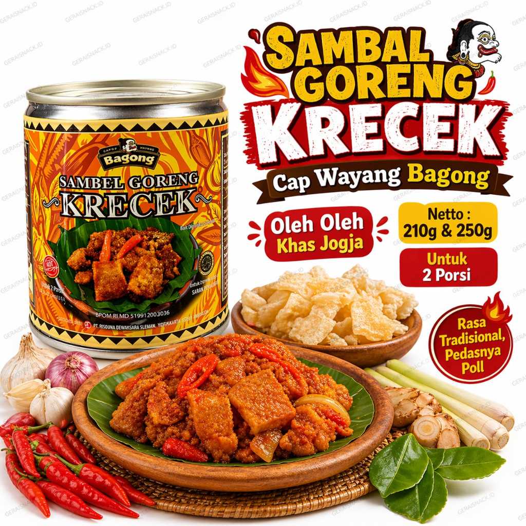 Sambel Goreng Krecek Bagong Lauk Instan Praktis Oleh2 Khas Jogja