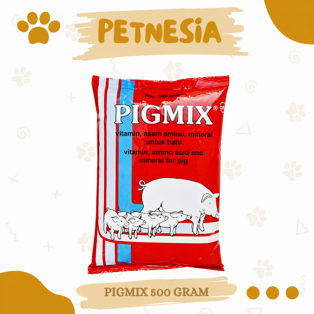 PIGMIX 500 GRAM MEDION - Premix Babi Vitamin Asam Amino Mineral Komplit - Premix Mineral Babi