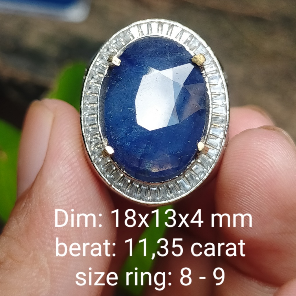 BATU BLUE SAFIR JUMBO ASLI NATURAL BAGUS AFRIKA cek batu lainnya yaman api wulung opal bacan permata