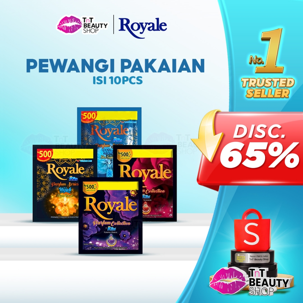 Royale Softener isi 10 Sachet 13ml - Softener Hijab Sachet 13ml - Pewangi | TnT Beauty Shop