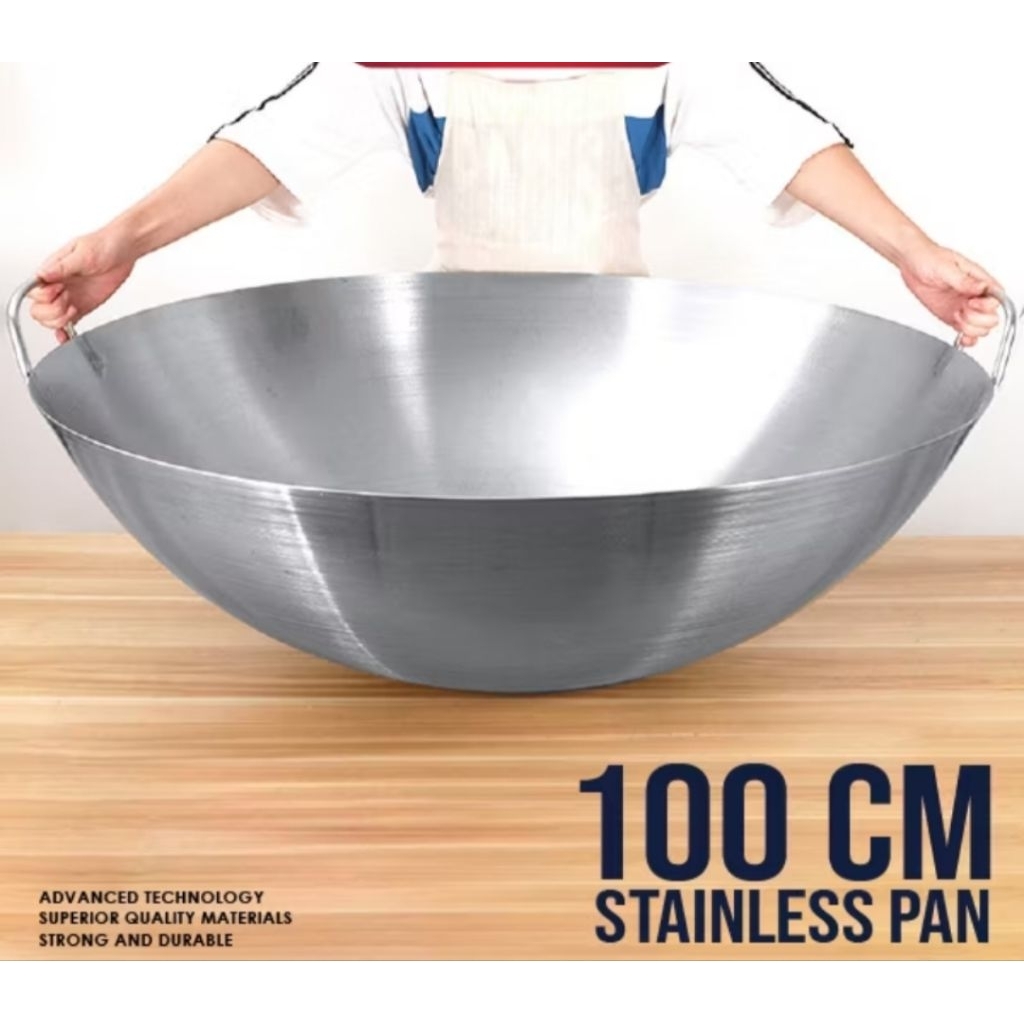 Wajan Calypso 100 cm jumbo besar steenlis stell MBG
