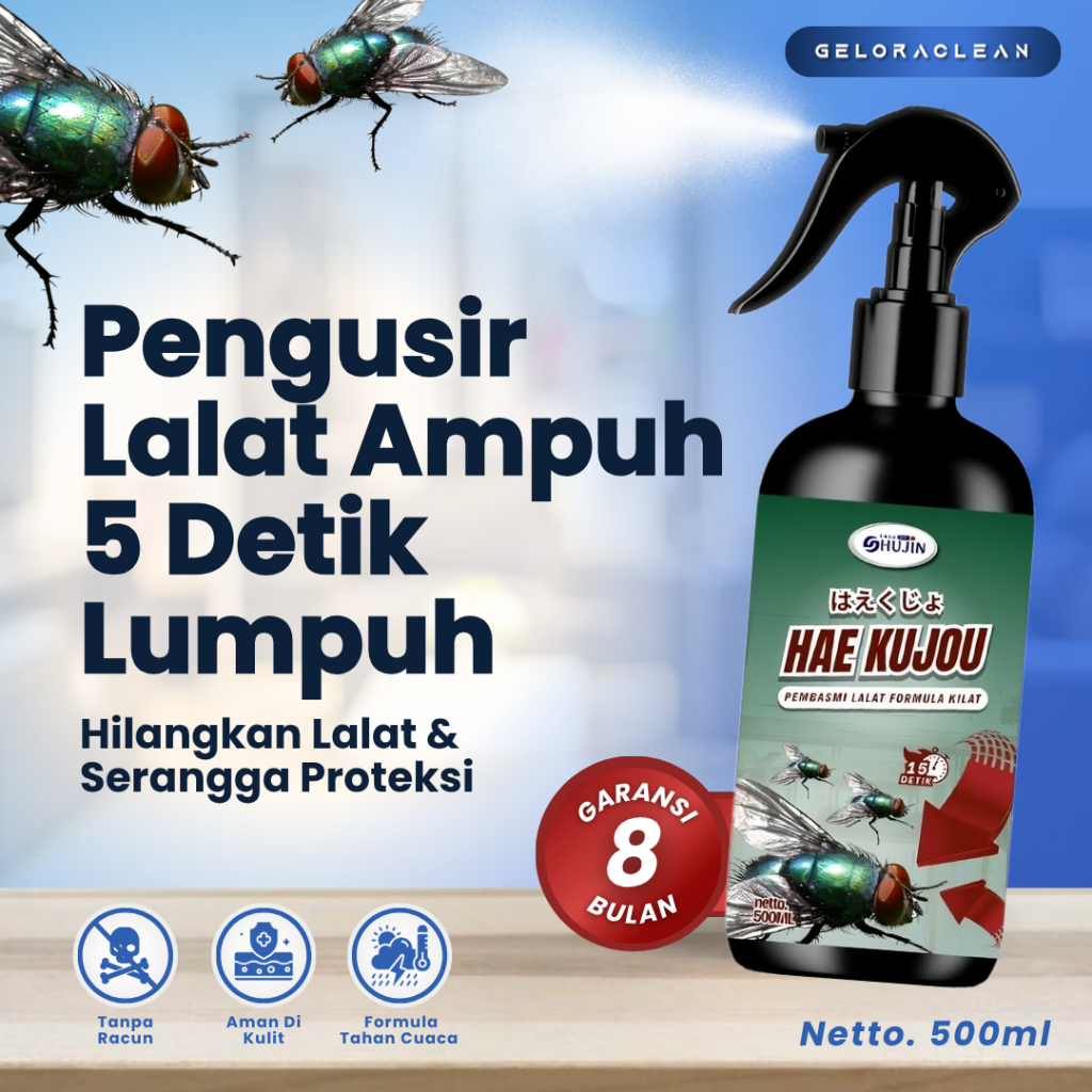 Pembasmi lalat HAE KUJOU SHUJIN racun laler aromatic spray anti lalat ampuh japan pengusir laler