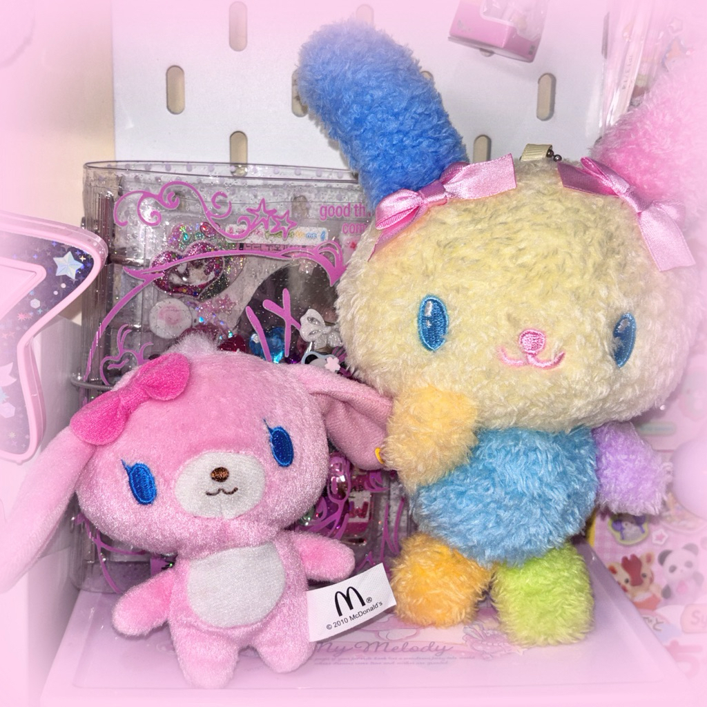 [ready] sanrio plushie usahanana momousa sugarbunnies plush keychain