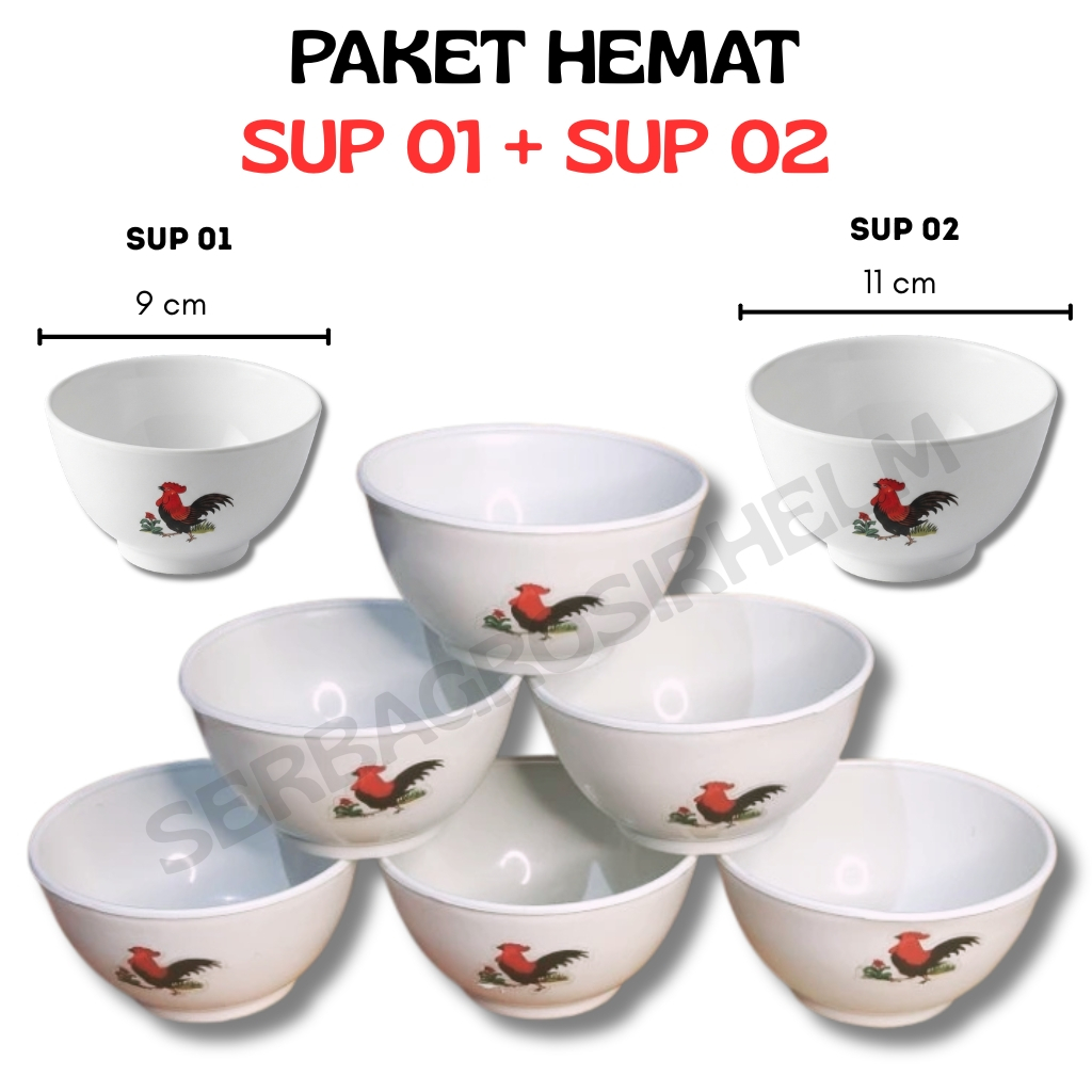 MANGKOK SUP 9CM + MANGKOK SUP 11CM