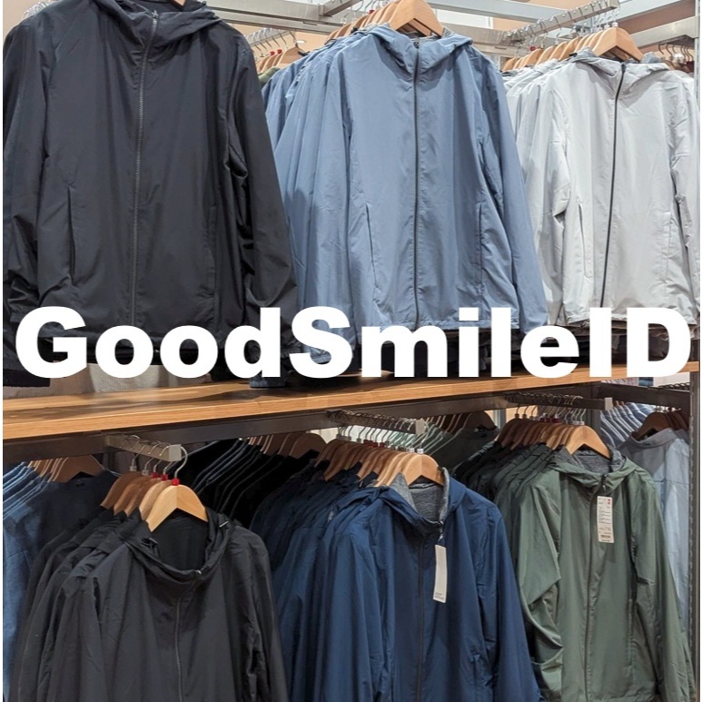 SALE Men Jaket Parka Reversible (Water-Repellent) Reversibel Lined Jersey Lembut Lapis Jacket Revers