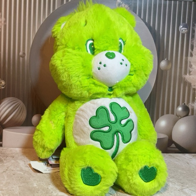 boneka care bears green hijau NEW MINISO size medium to jumbo