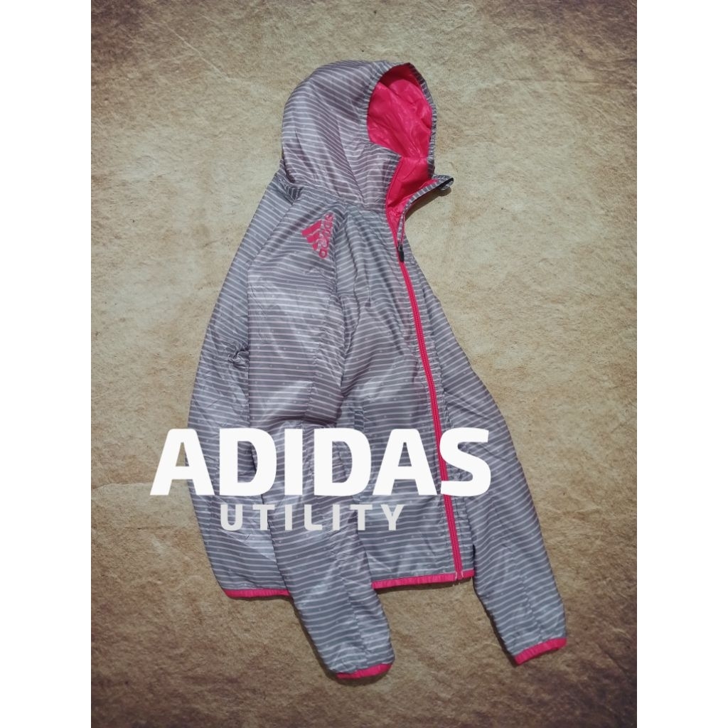 Jaket puffer utility keren ADIDAS empuk ringan bekas pakai
