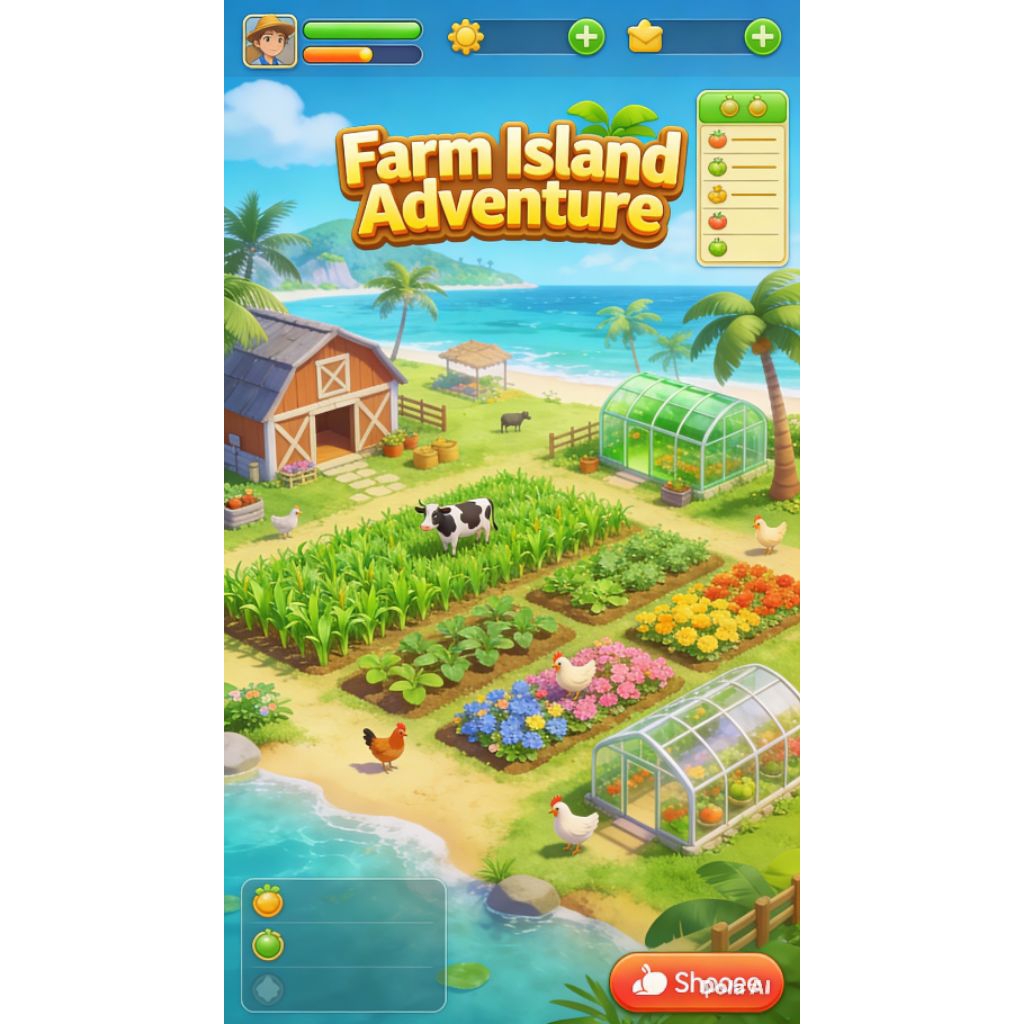 FARM ISLAND ADVENTURE - Website Game Pertanian & Petualangan
