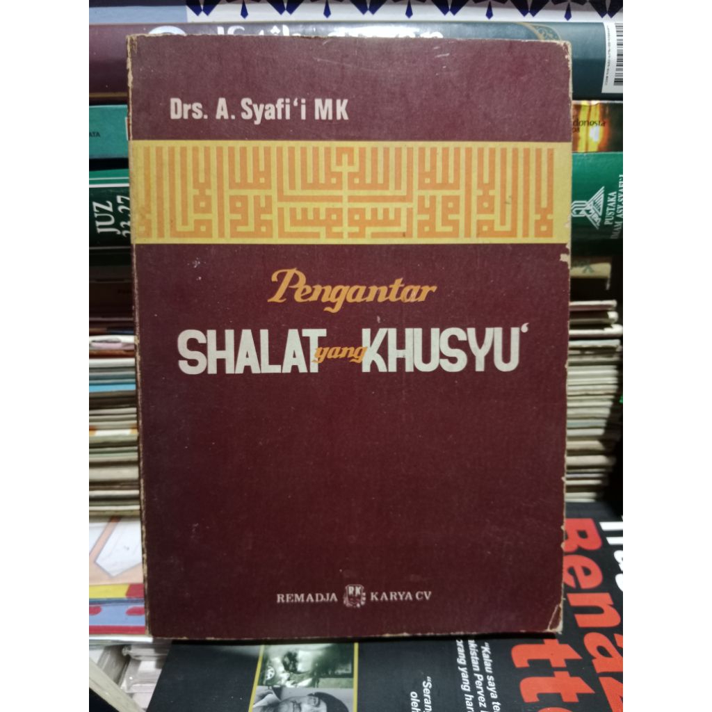 buku bekas pengantar shalat khusyu