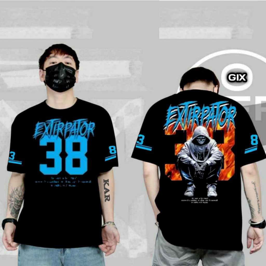 GIX DISTRO / KAOS DEMON KILLER SAMURAI JEPANG TERBARU / KAOS DEVIL JEPANG / KAOS SAMURAI JEPANG / KA