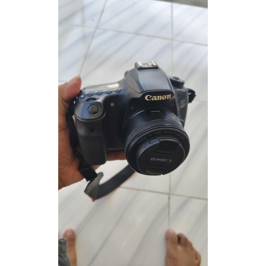 canon 60d + lensa fix 50mm STM