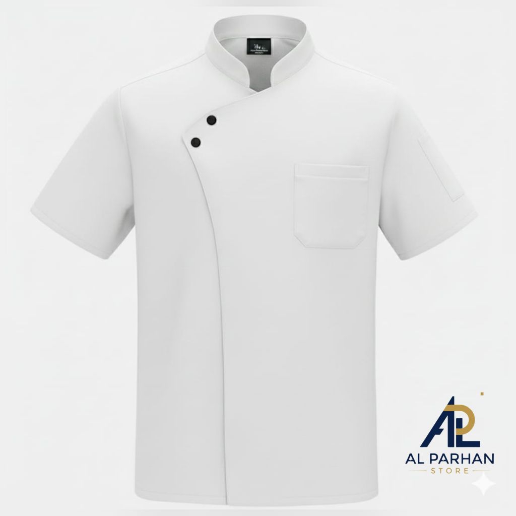 Seragam koki baju chef unisex bahan drill unione