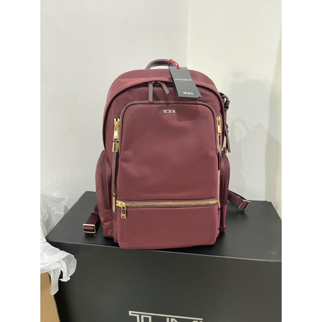 Tas Punggung TUMI Celina Backpack Warna Wine Merah Maroon NEW