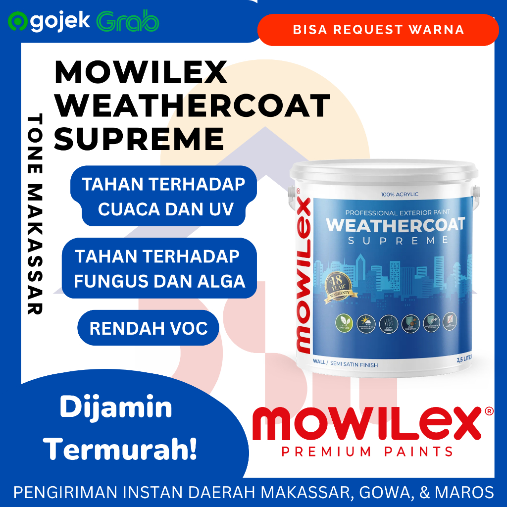 CAT TEMBOK EKSTERIOR MOWILEX WEATHERCOAT SUPREME 20 L