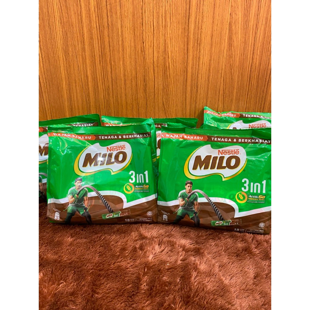 Susu Milo 3 in 1 dan 1kg Bubuk | Susu Milo Rasa Coklat Original