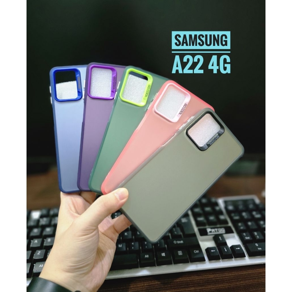 SOFTCASE IMD MATTE HYBRID SAMSUNG A22 4G / CASING SAMSUNG A22 4G