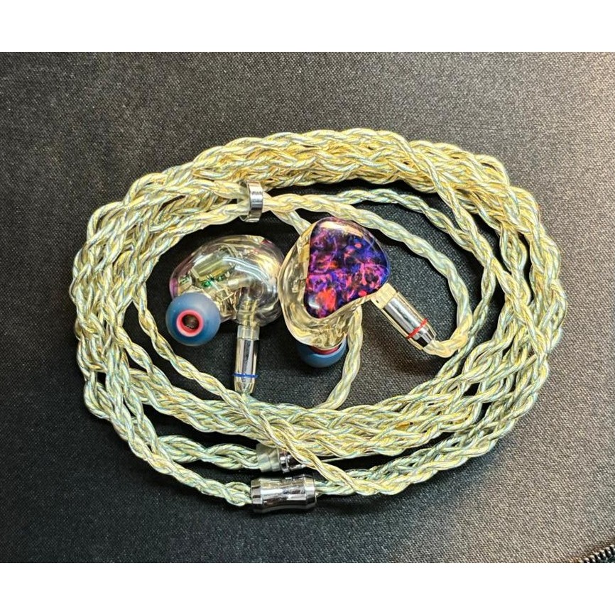 IEM - Thieaudio Clairvoyance - 1DD 5BA 2EST - Custom Faceplate - Kelengkapan Box Pouch Modular Cable