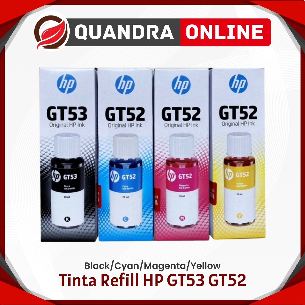 Tinta Printer HP GT53 GT52 Compatibel Untuk Printer Ink Tank 310 315 319 410 415 418 Smart Tank