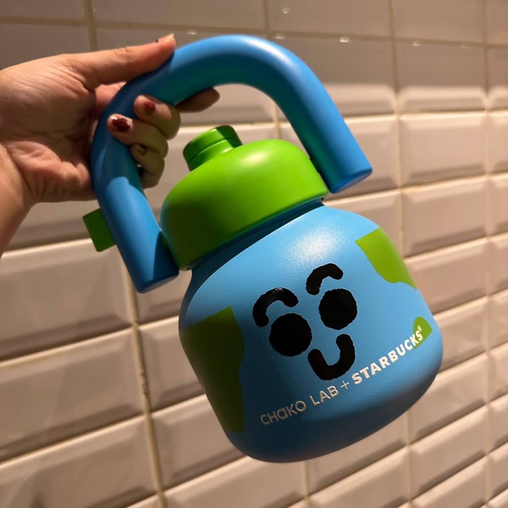 NEW EXCLUSIVE Tumbler Starbucks x Chako Lab Blue 1L Earth Day 2025 Edition Stainless Steel Original 