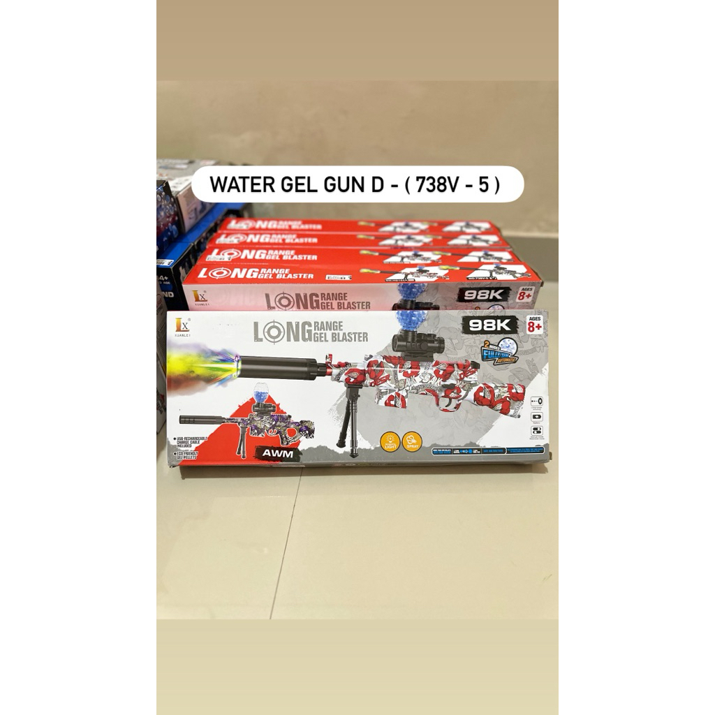 Water Gel Blaster Gun Mainan Tembak Peluru Gel Viral terbaru