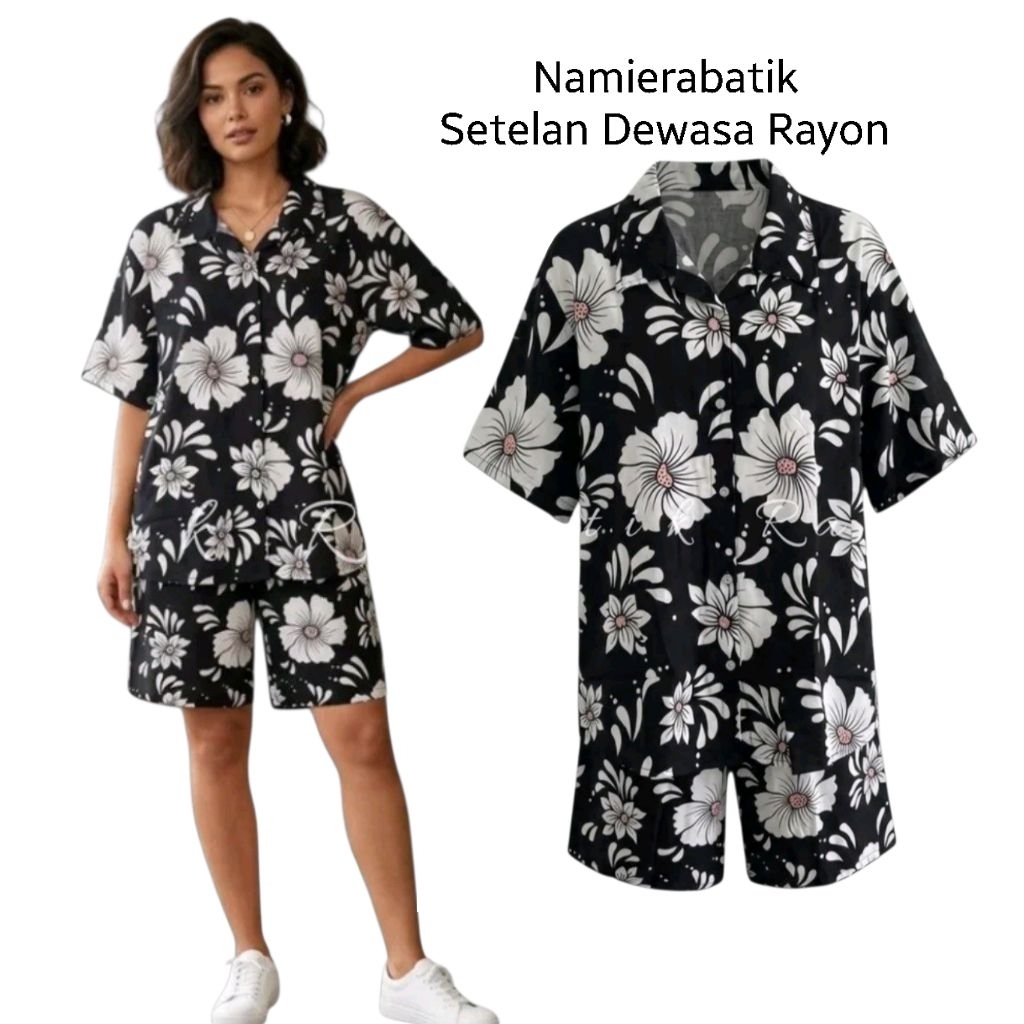 Setelan Baju Tidur Dewasa  Bahan Rayon Viscone