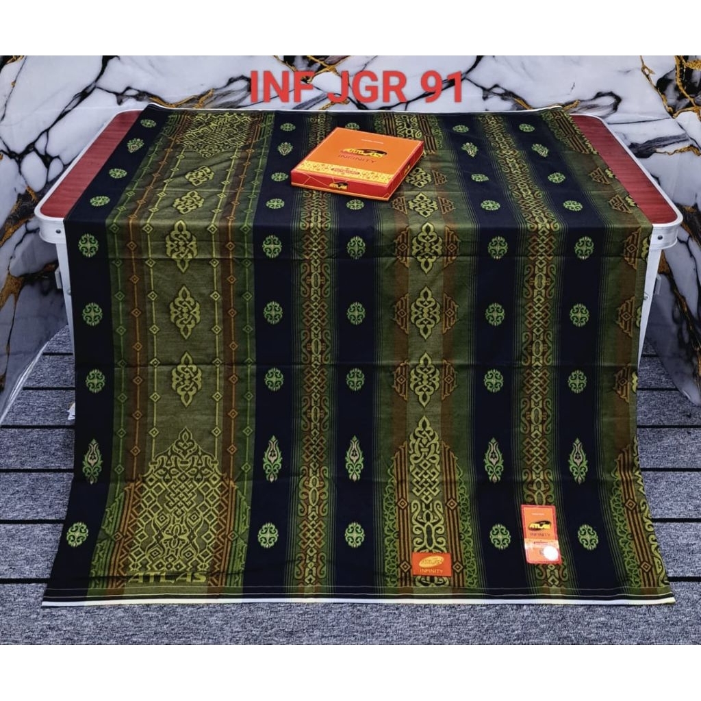 Sarung Atlas Infinity Jaguard Songket Timbul Songket Bahan Katun Motif Jaguard Songket