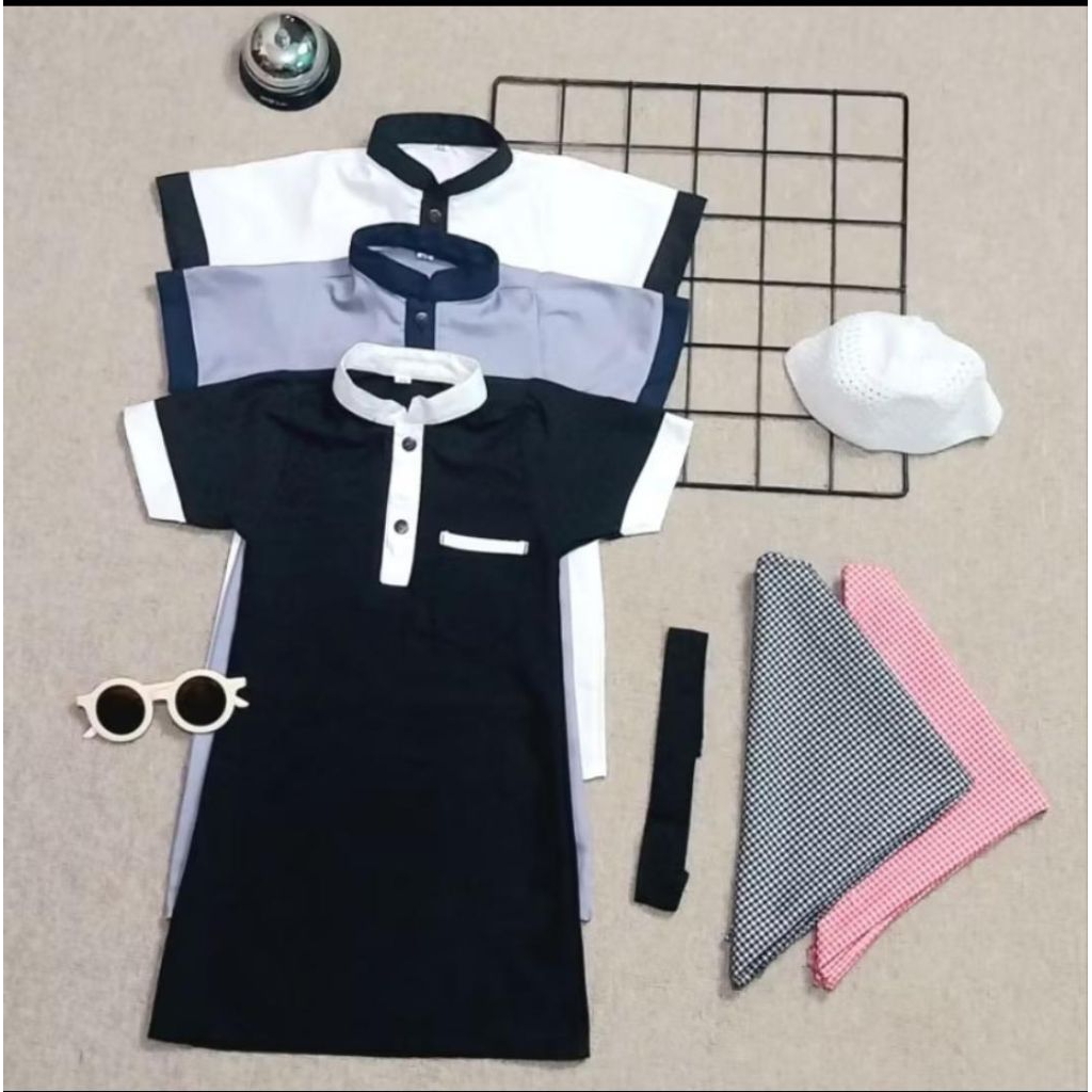 BAJU GAMIS KOKO BAYI SET SORBAN 0-2TAHUN JUBAH BAYI AQIQAH BAJU GAMIS KOKO BAYI
