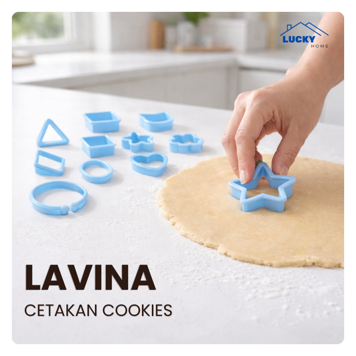 LUCKY HOME - LAVINA CETAKAN KUKIS/CETAKAN KUE KERING/CETAKAN ROTI/CETAKAN KUE