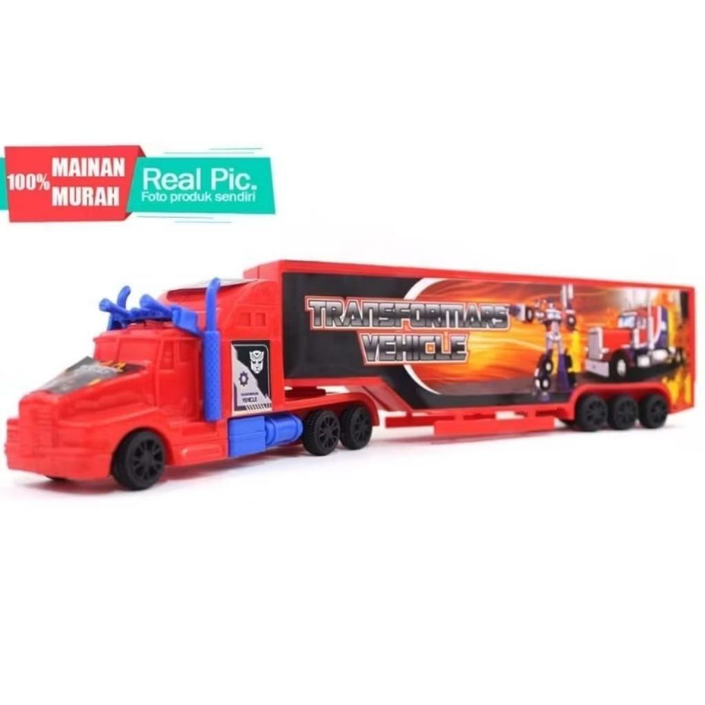 797 mainan anak mobil truk box kontainer tronton transformers OCT6741 container