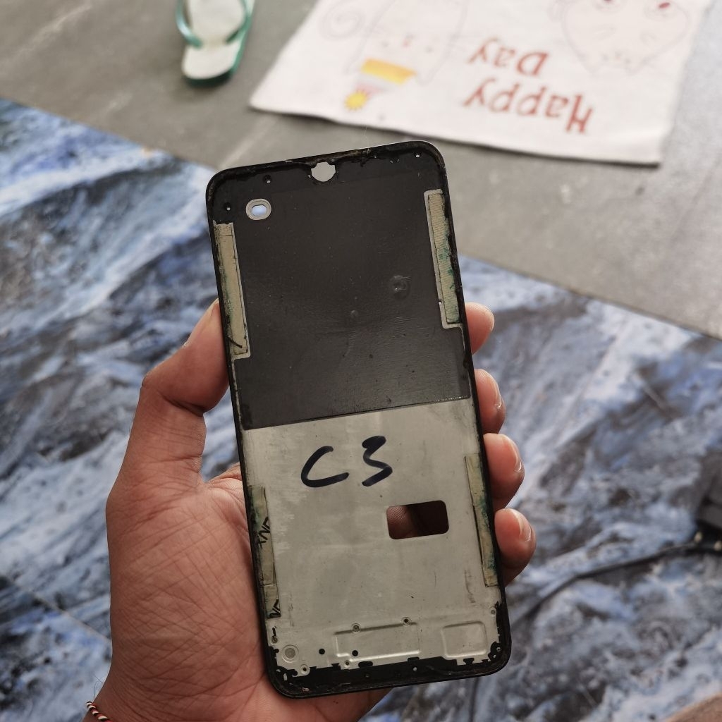 FRAME TATAKAN LCD REALME C3 ORI COPOTAN