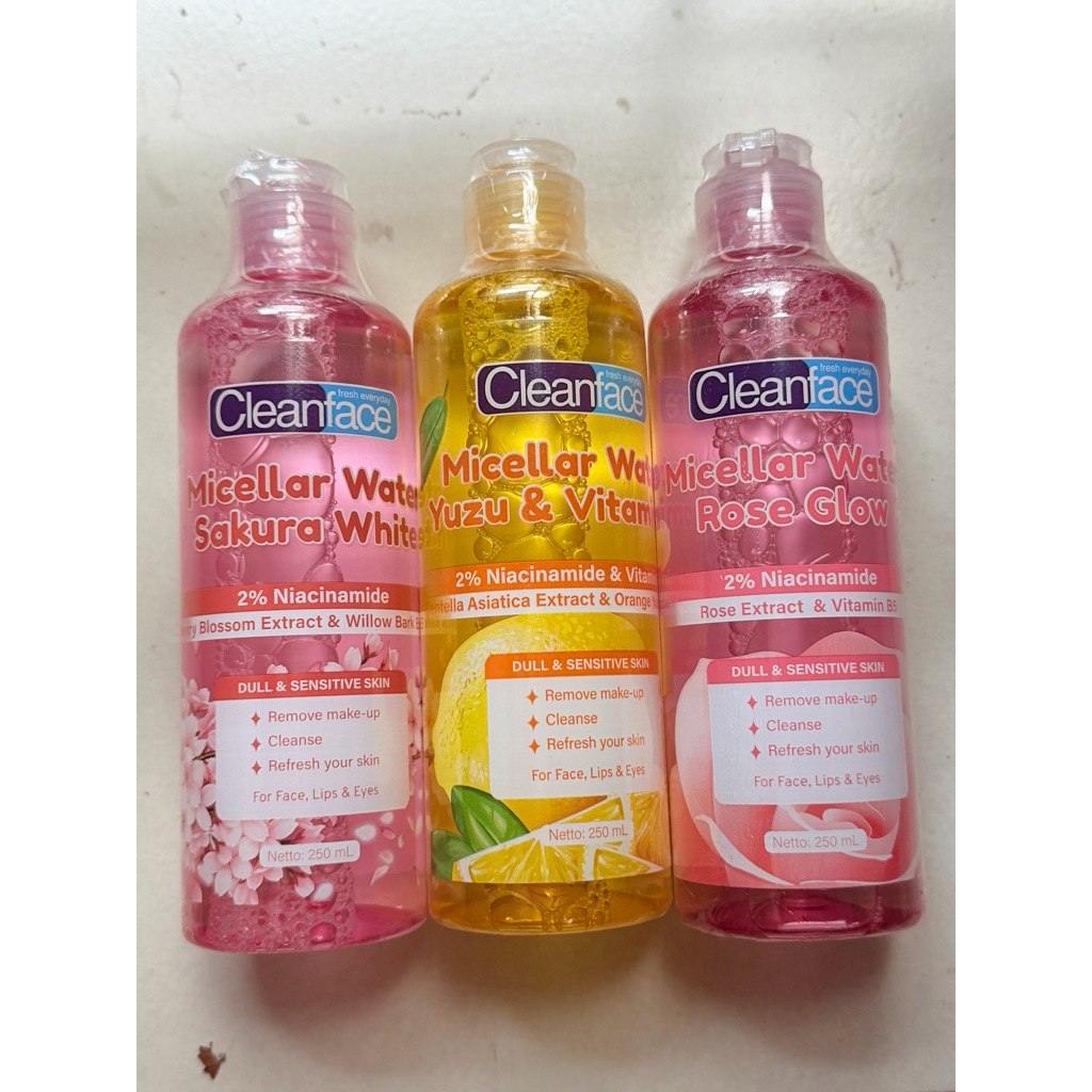 INSTANT Purbasari Cleanface Micellar Water - Miclar water purbasari - MEDGLOW CLINIC Alpha Arbutin S