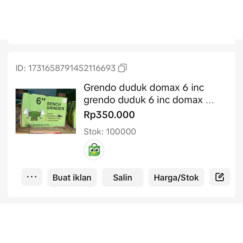 grenda duduk 6 dim domax