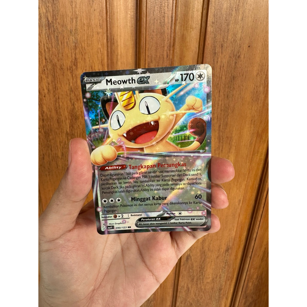 Meowth ex RR pokemon card