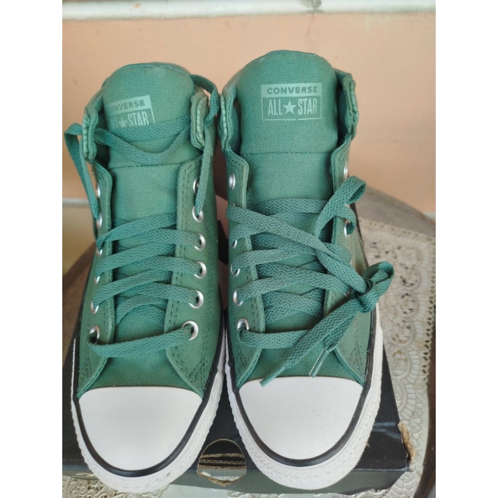 Sepatu Converse All star unisex original size EUR 42 warna hijau