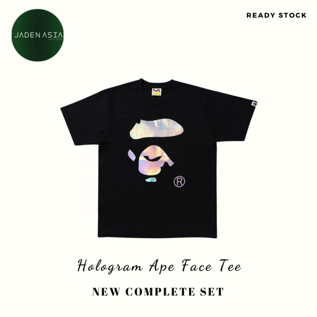 BAPE HOLOGRAM APE FACE TEE