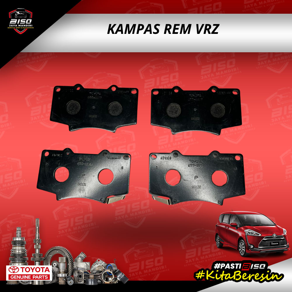 Kampas Rem Depan VRZ Original Toyota 04465-0K370
