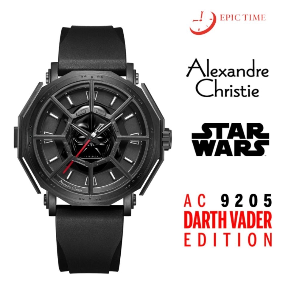 Jam Tangan Pria Alexandre Christie Limited Edition 9205 AC 9205 AC9205 Tali Karet / Rubber