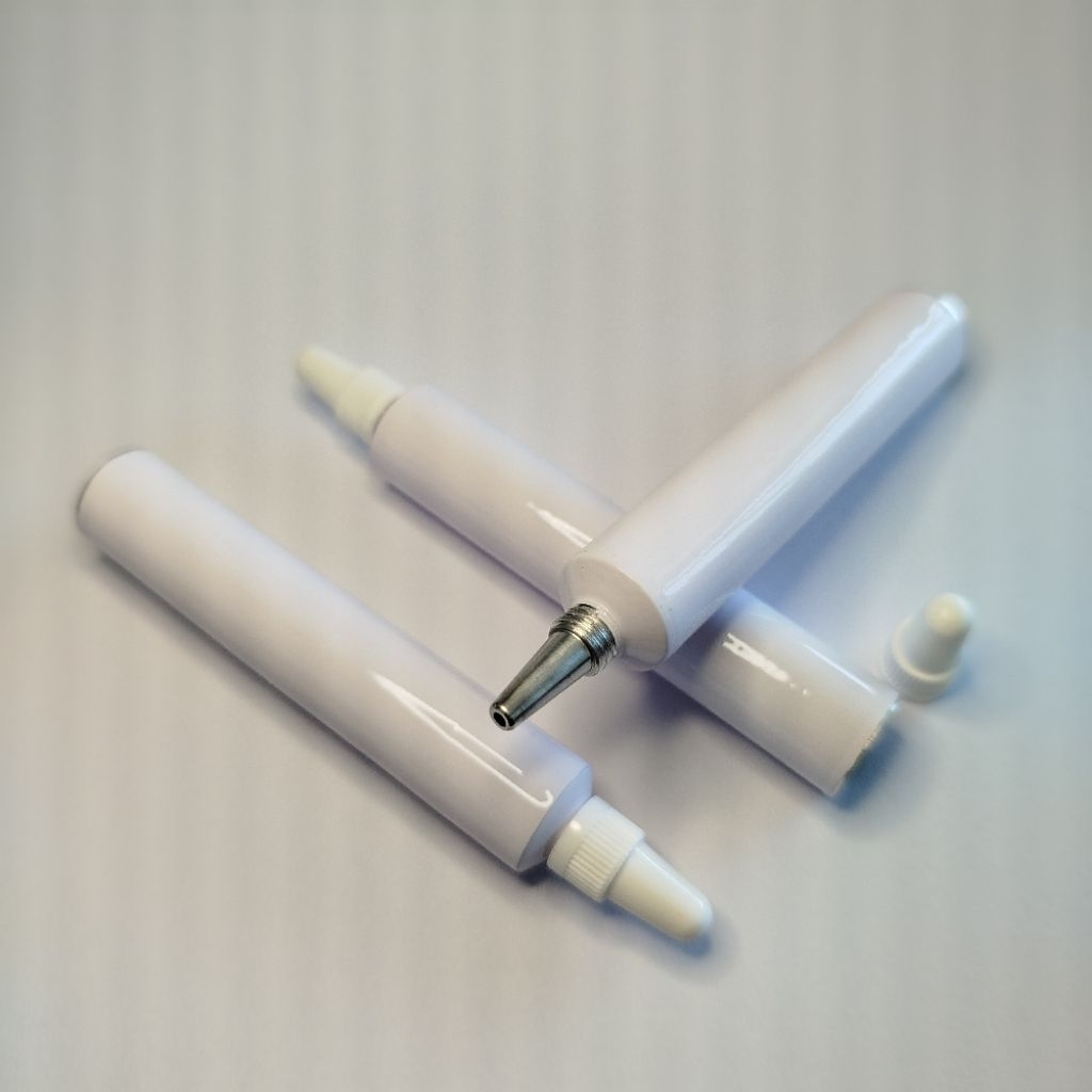 Tube Salep Ujung Runcing/ Tube Alumunium Kosong/ Tube cream mata Ujung Runcing 5 gram