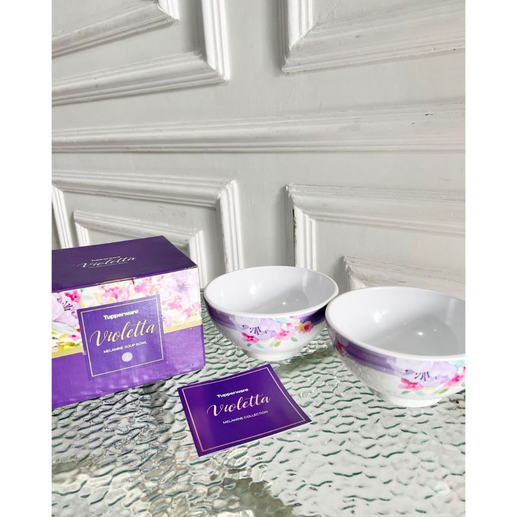 [PROMO] VIOLETTA BOWL TUPPERWARE/ MANGKUK/ MELAMINE TEBAL CANTIK MURAH