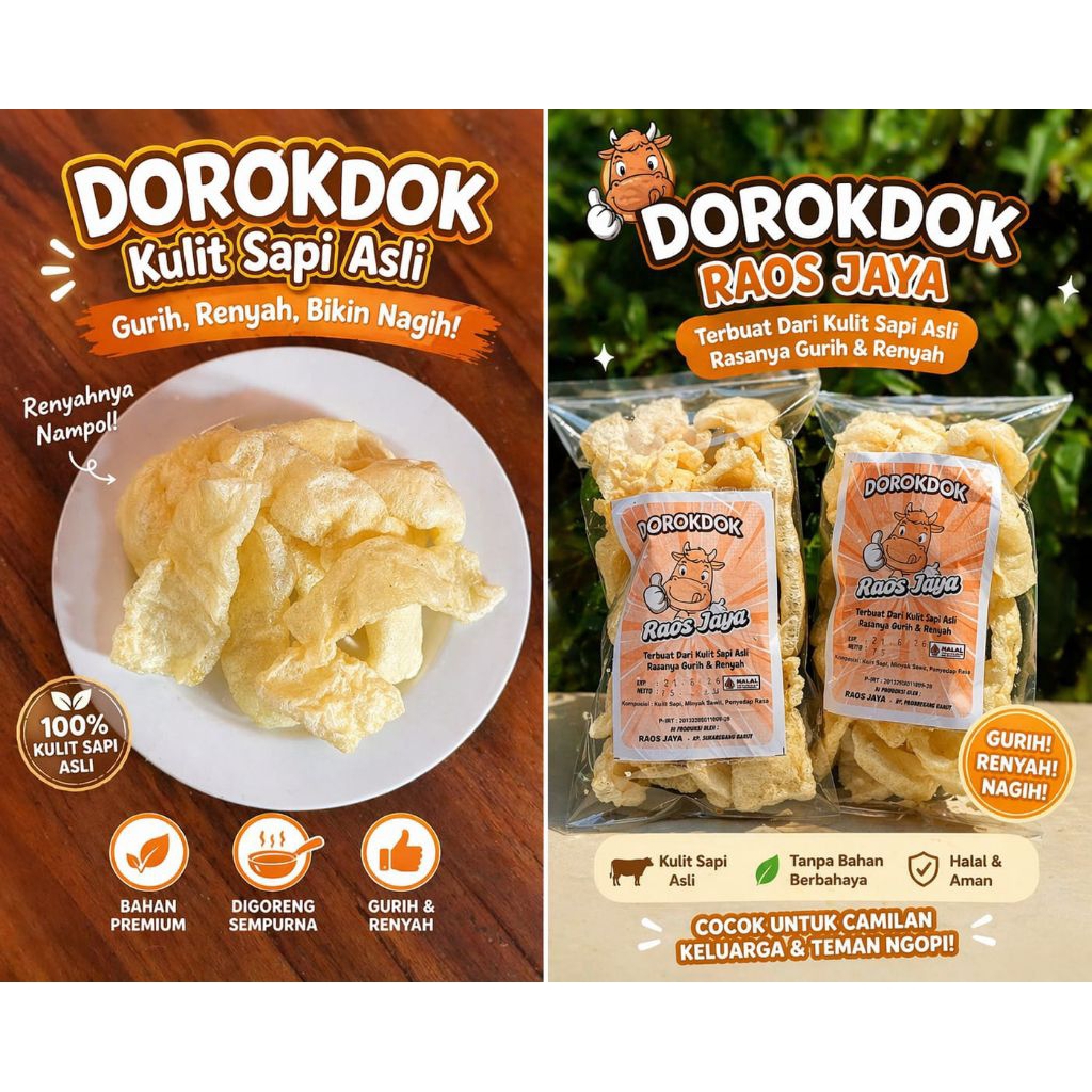 DOROKDOK / KERUPUK KULIT KHAS GARUT