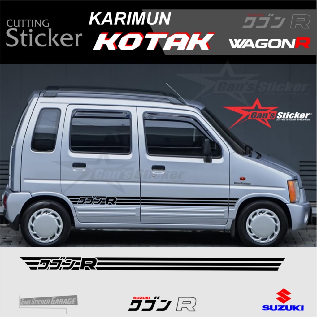 Sticker Cutting Mobil Suzuki Karimun Kotak WagonR - Aksesoris Mobil Jadi Lebih Klasik & Minimalis