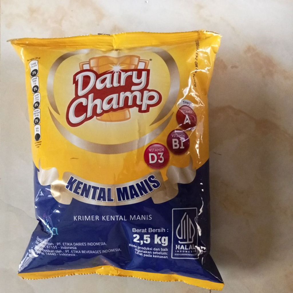 Susu Kental Manis Dairy Champ 2,5 kg 1 karton/dus