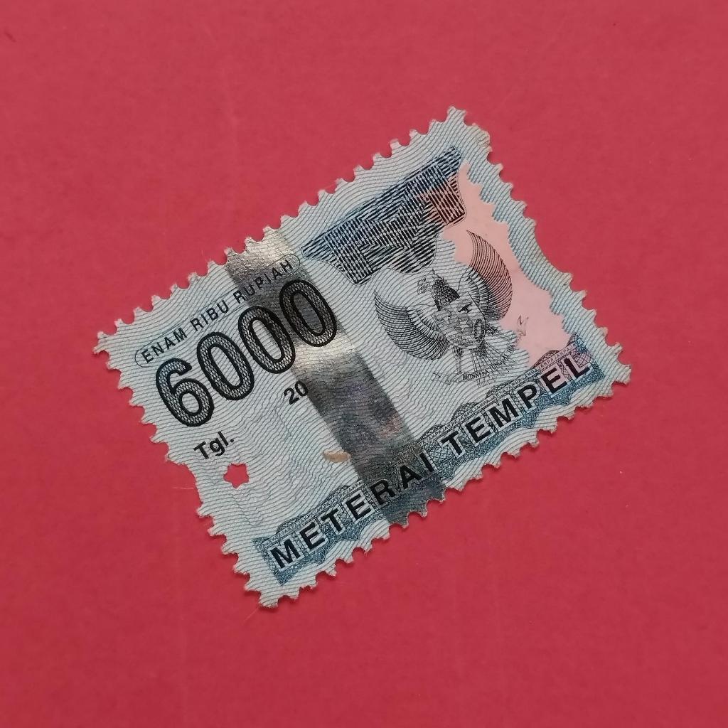Materai Rp 6000 Pemakaian Tahun 2006 sd 2009