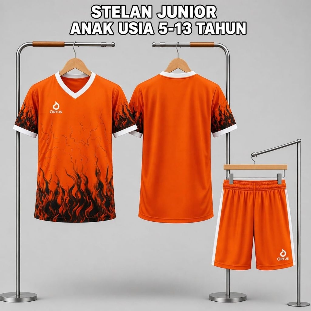 kostum olahraga anak anak bahan dry fit