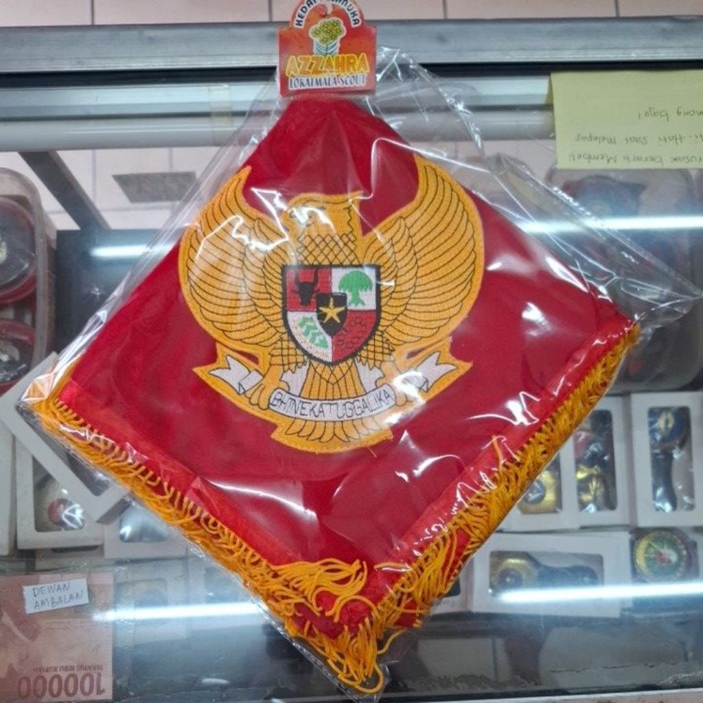 alas baki upacara  pengibar bendera, tutup podium Garuda 77cm x 77cm